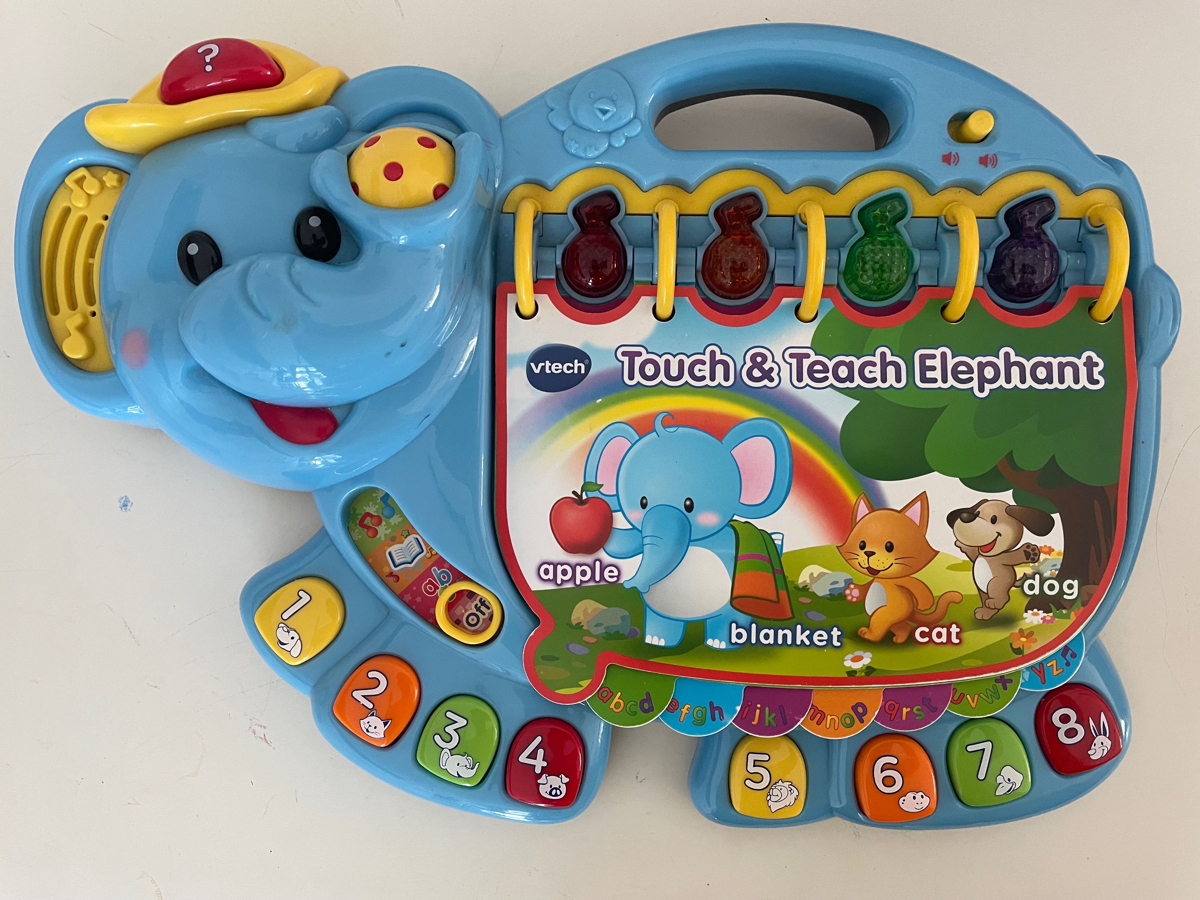 Vtech touch and teach elephant, Babies & Kids, Infant Playtime on Carousell