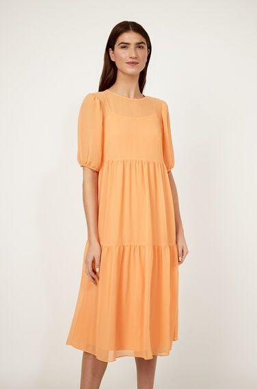 Warehouse chiffon shop tiered maxi dress