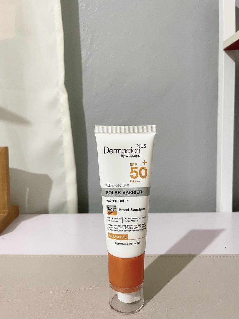 Watsons Dermaction sunscreen, Beauty & Personal Care, Face, Face Care