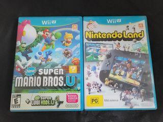 WII U SUPER MARIO BROS U WII U NINTENDO LAND