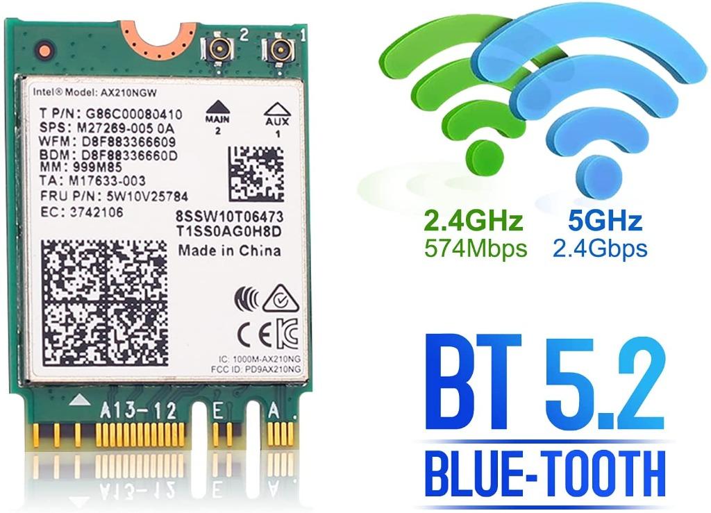 WISE TIGER AX210NGW WiFi Card, Wi-Fi 6E 11AX Wireless Module Expand to ...