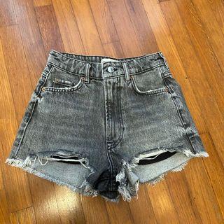 Zara high waist denim shorts