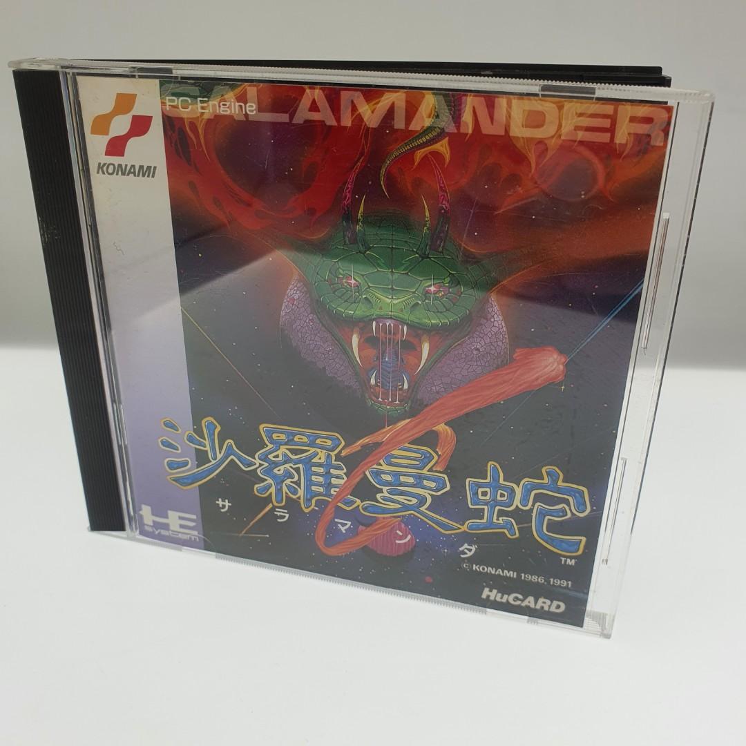 1991 PC Engine Hu-Card 沙羅曼蛇Salamander 完整齊外盒/說明書不知好