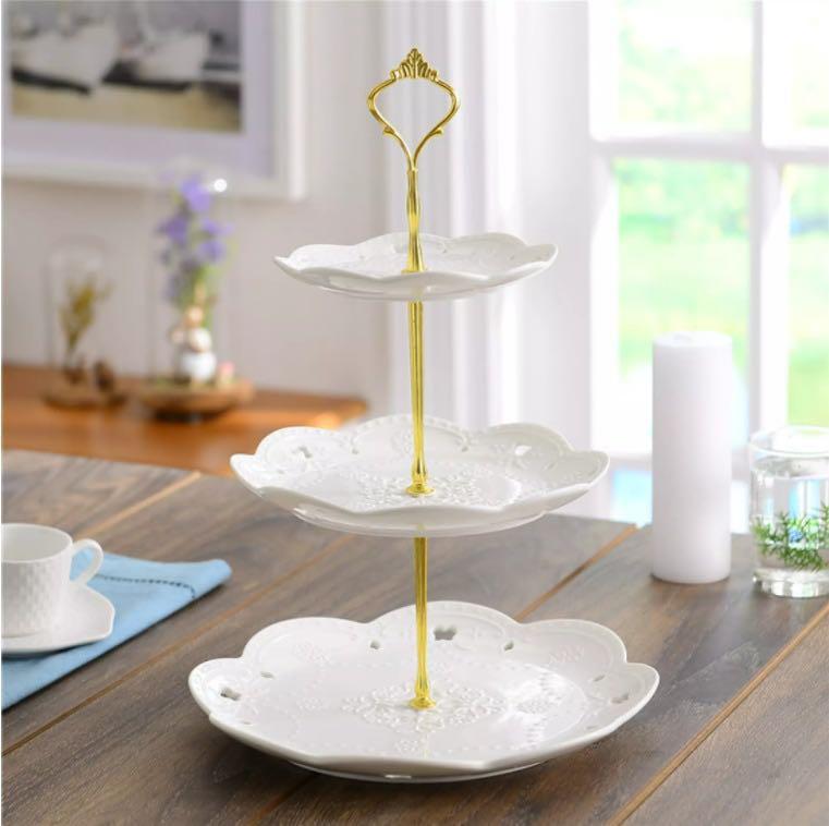3 tier online ceramic cake stand