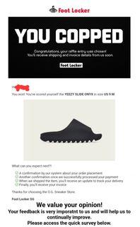 [9US/9UK] Yeezy Slides Onyx