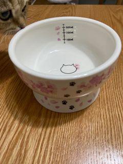 貓咪飲水碗連刻度