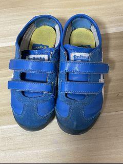 💯 Original Tiger Onitsuka Leather Blue & Yellow
