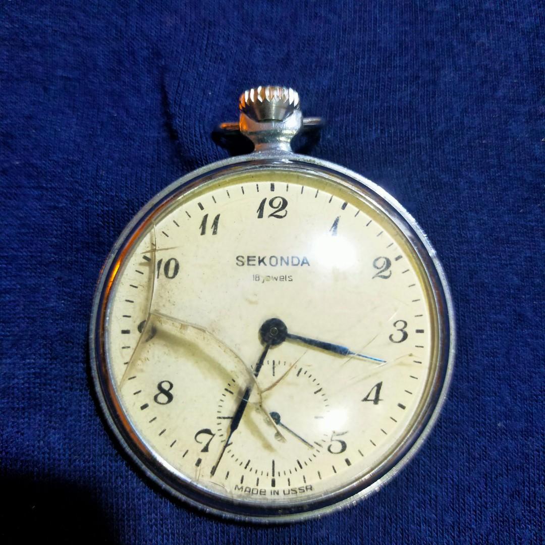 Sekonda 18 jewels ussr pocket watch outlet