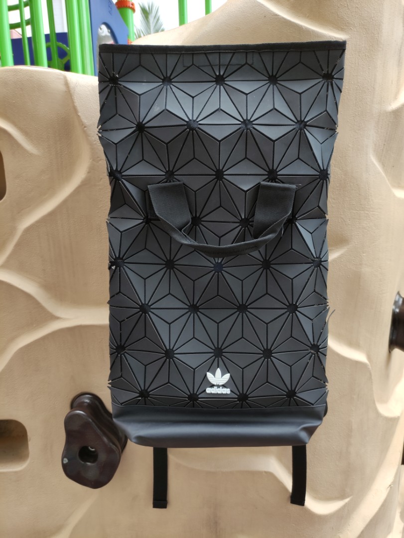 Adidas 3D Roll Top Black Backpack, Women's Fashion, Bags & Wallets