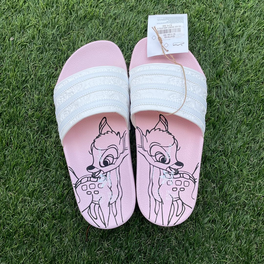 adidas Bambi Slides, Women's Fashion, Footwear, Flipflops and Slides on  Carousell