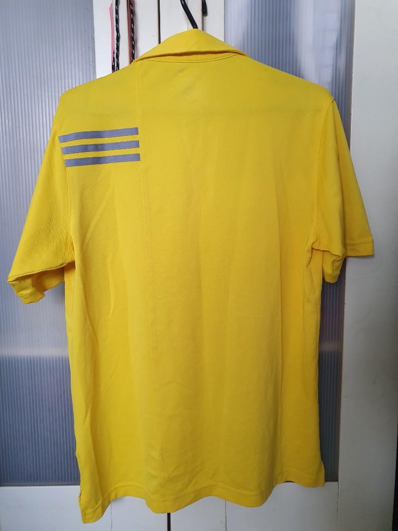 Adidas DriFit Polo Shirt Yellow, Men's Fashion, Tops & Sets, Tshirts