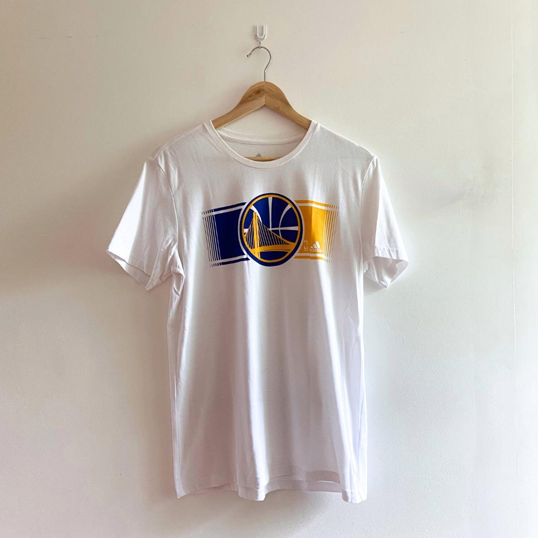 12.12 SALE ADIDAS Men Climalite GSW Golden State Warriors Basketball Round Neck Short Sleeve T Shirt