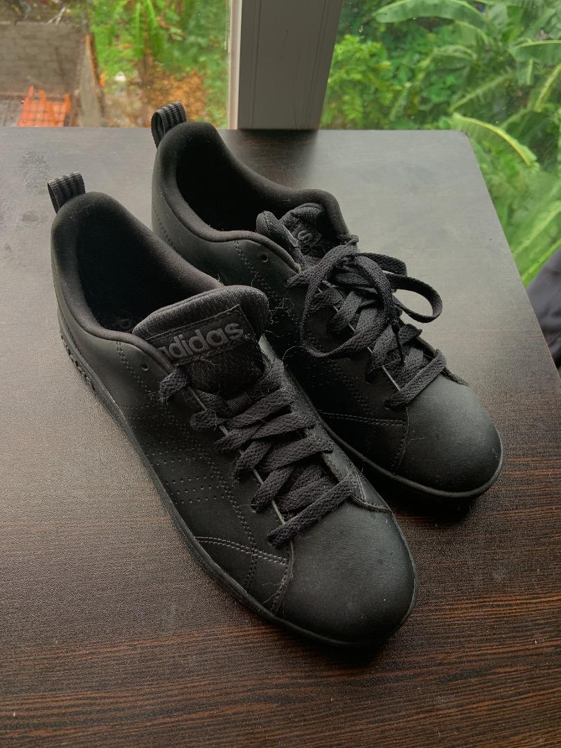 Adidas neo shoes all black sales
