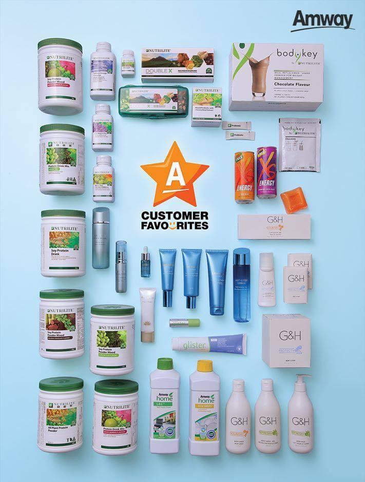 Amway Nutrilite/ BodyKey/ Artistry/ G&H/ Glister/ Satinique