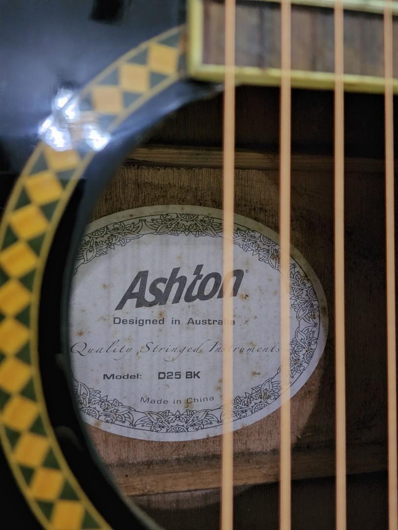 ASHTON D25 BK ACOUSTIC GUITAR