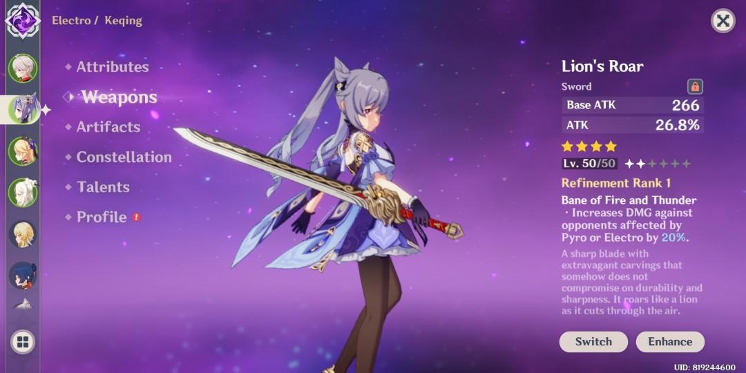 [ASIA] AR 33 Kazuha + Signature Weapon (FreedomSworn) + Keqing, Video