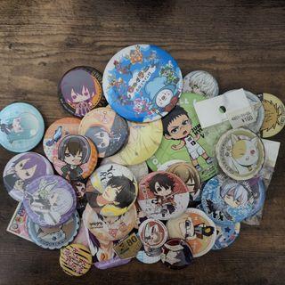 Assorted Can Bagde Pin: Anime