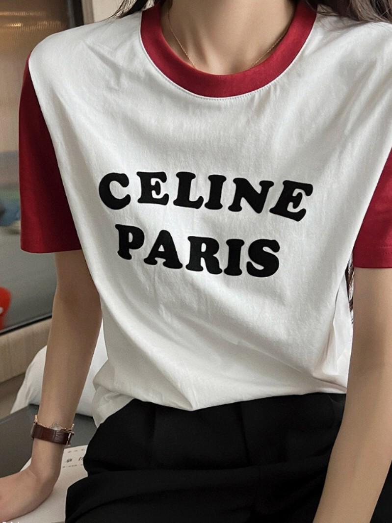 Celine Rhinestone Loose T-Shirt