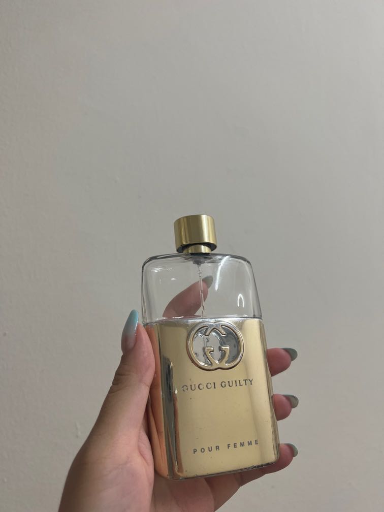 Authentic Empty Gucci Guilty Perfume Bottle, Beauty & Personal Care,  Fragrance & Deodorants on Carousell