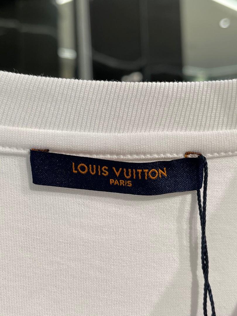 Authentic lV Towel Embroidered Skull T-Shirt, Luxury, Apparel on Carousell