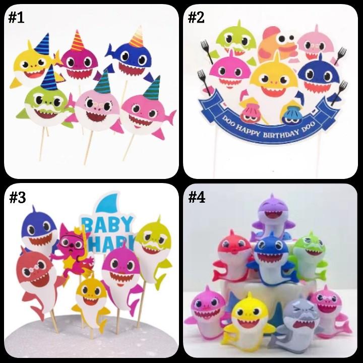 Baby Shark Cake Topper Figurines Furniture Home Living Kitchenware Tableware Bakeware On Carousell
