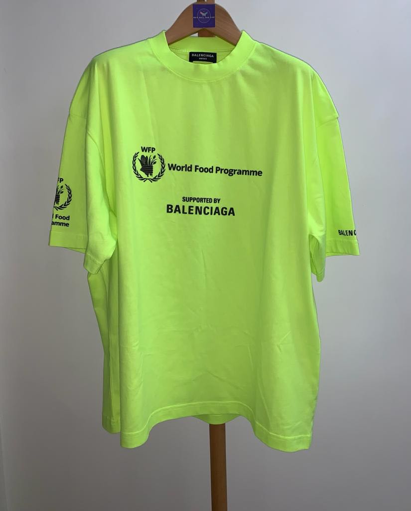 balenciaga neon tee