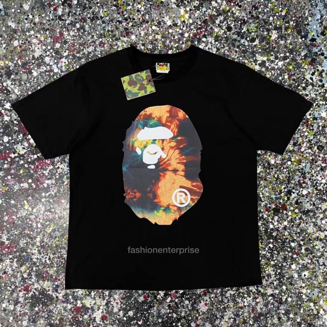 Bape Tie Dye Big Ape Head Tee