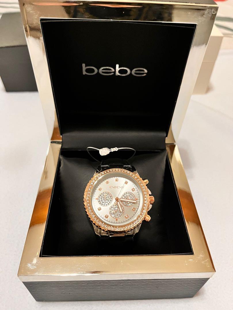 Bebe rhinestone watch sale