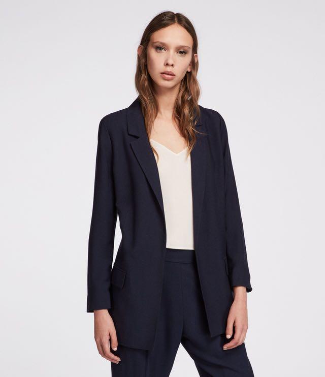 Topshop navy top blazer