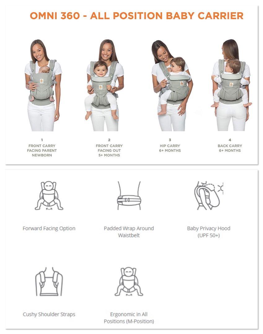 BNIB Plum Ergonomic Baby Carrier Omni 360 Cool Air Mesh, Babies & Kids, Going Out, Carriers