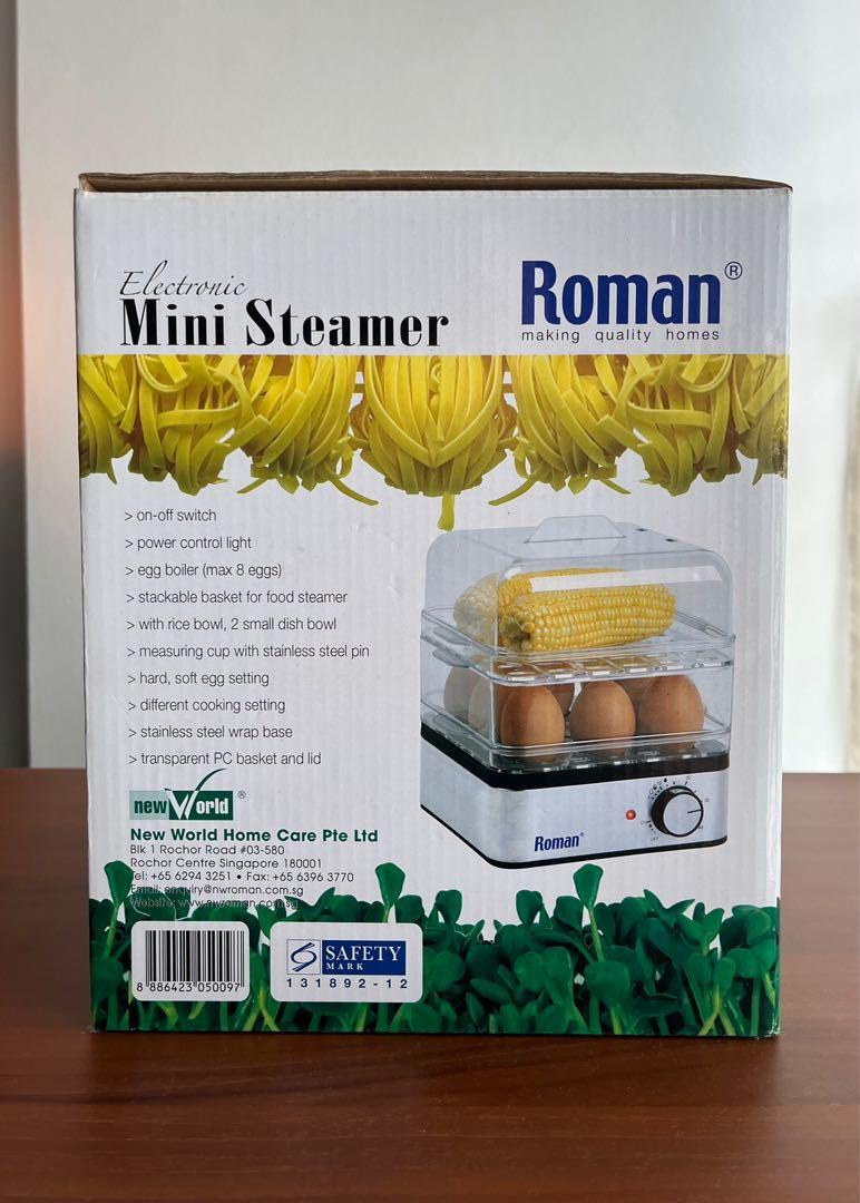 BNIB Roman Mini Steamer ST100, Furniture & Home Living, Kitchenware