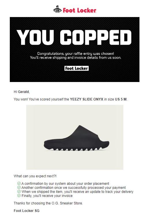 WTS/WTT (BNIB) [UK 5] Yeezy Slides Onyx, Women's Fashion, Footwear, Sandals  on Carousell