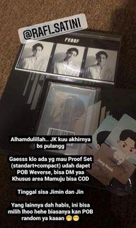 BTS Album Proof Set + POB Weverse (Sealed) tidak random