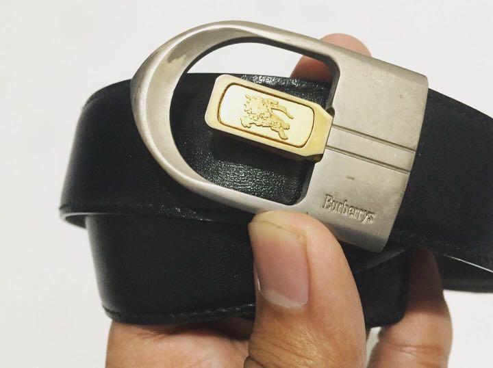 Burberry Belt (Category: Luxury Accessories) located in San Juan City. Submitted by pepitomanaloto_777 (Listing ID 1175493662, Image 2). Description: Burberry Belt Condition: 8/10 Size: 41-43 (pwede butasan) Price: 2.5k Shipping fee not included..
