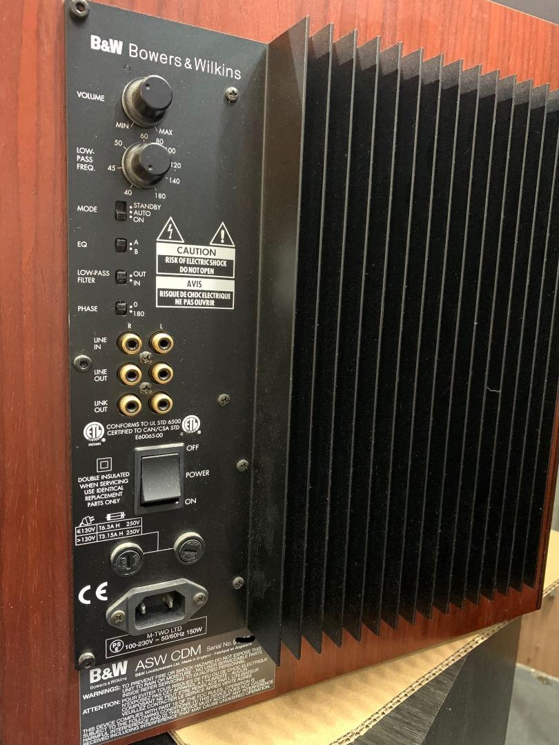 B&w asw cdm subwoofer sales