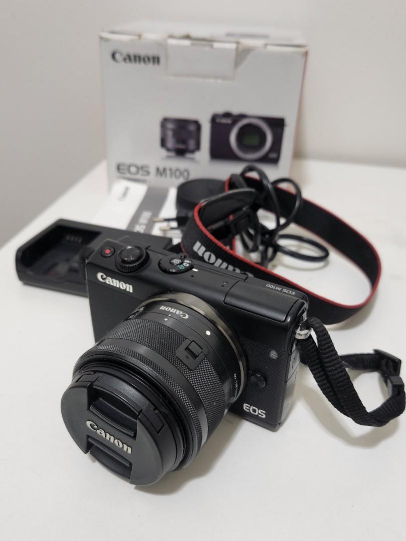 Canon EOS M100 mirrorless Camera, Photography, Cameras on Carousell