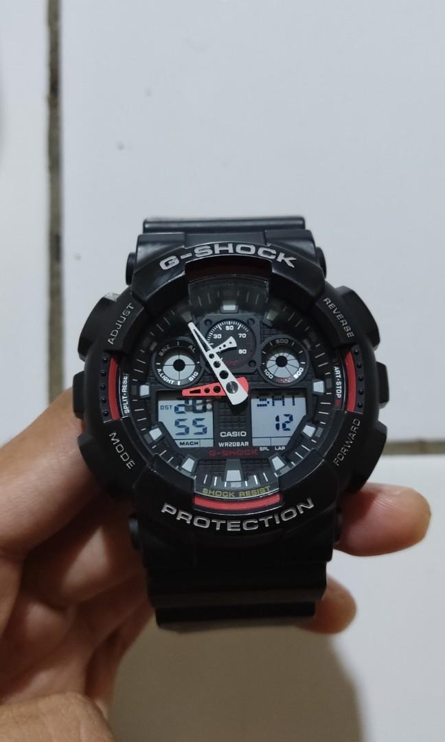 Casio G shock GA 100 original jam casio original Fesyen Pria