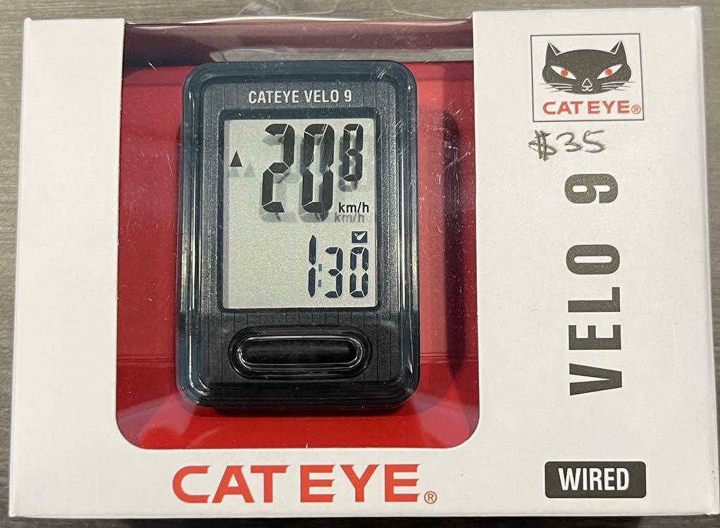 Cateye Velo 9 cyclometer Sports Equipment Bicycles Parts Parts Accessories on Carousell