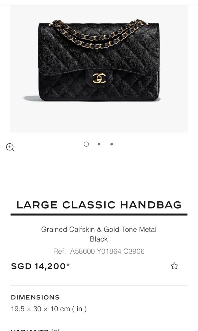 CHANEL LARGE CLASSIC HANDBAG, Luxury, Bags & Wallets on Carousell