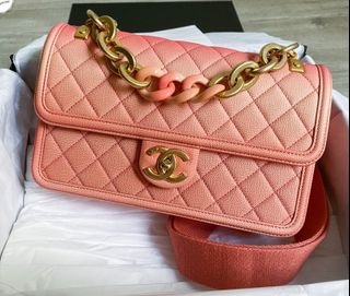 Free Bag Insert] Chanel 22P Melody Chain Caviar Backpack (not 22A