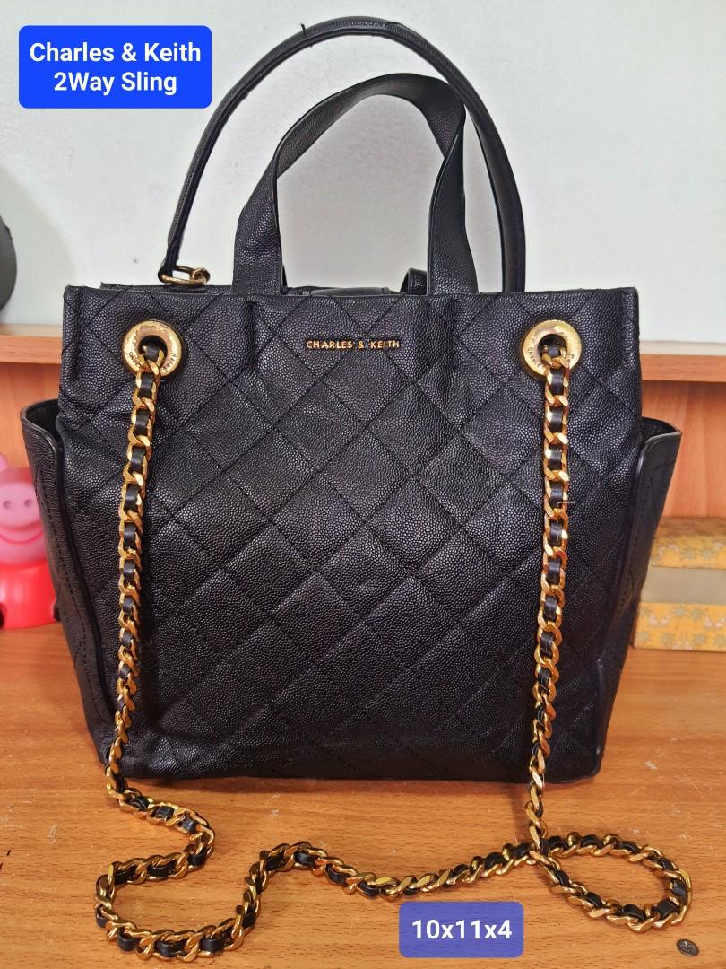 Charles Keith 2 Way Chain Luxury Bags Wallets on Carousell