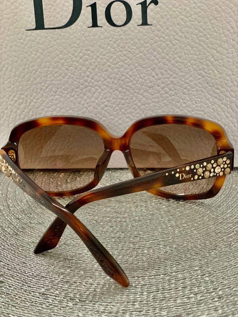 Sold at Auction Christian Dior Black Butterfly Sunglasses