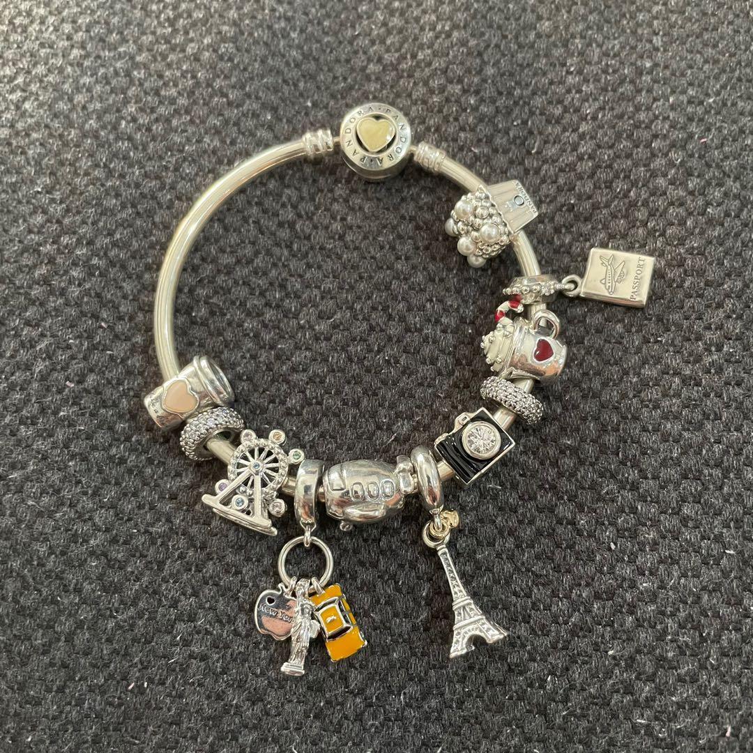 Pandora gold charms sale clearance cheap