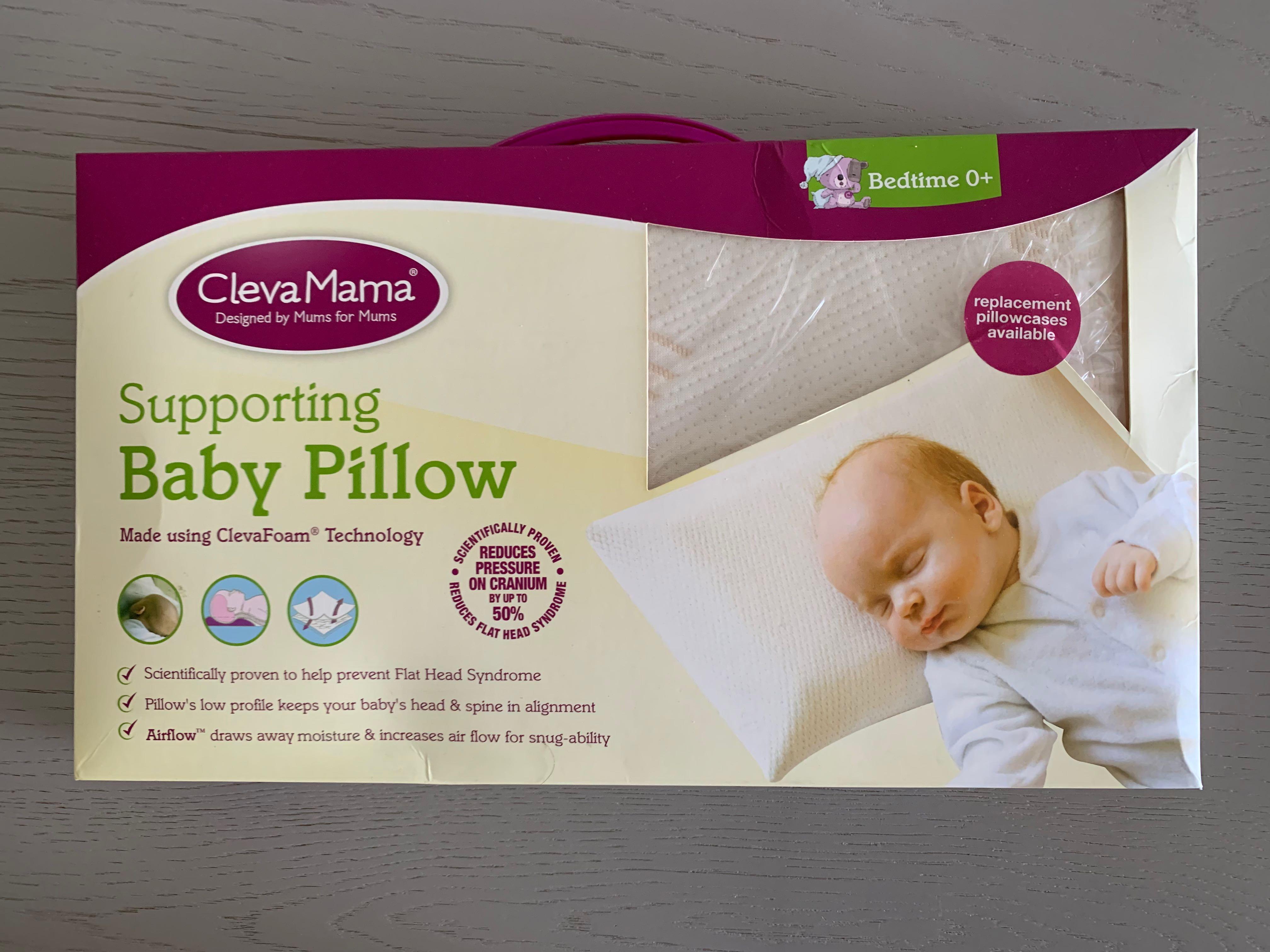 Clevamama Supporting Baby Pillow Baby Pillow Babies Kids Baby Nursery Kids Furniture Cots Cribs on Carousell