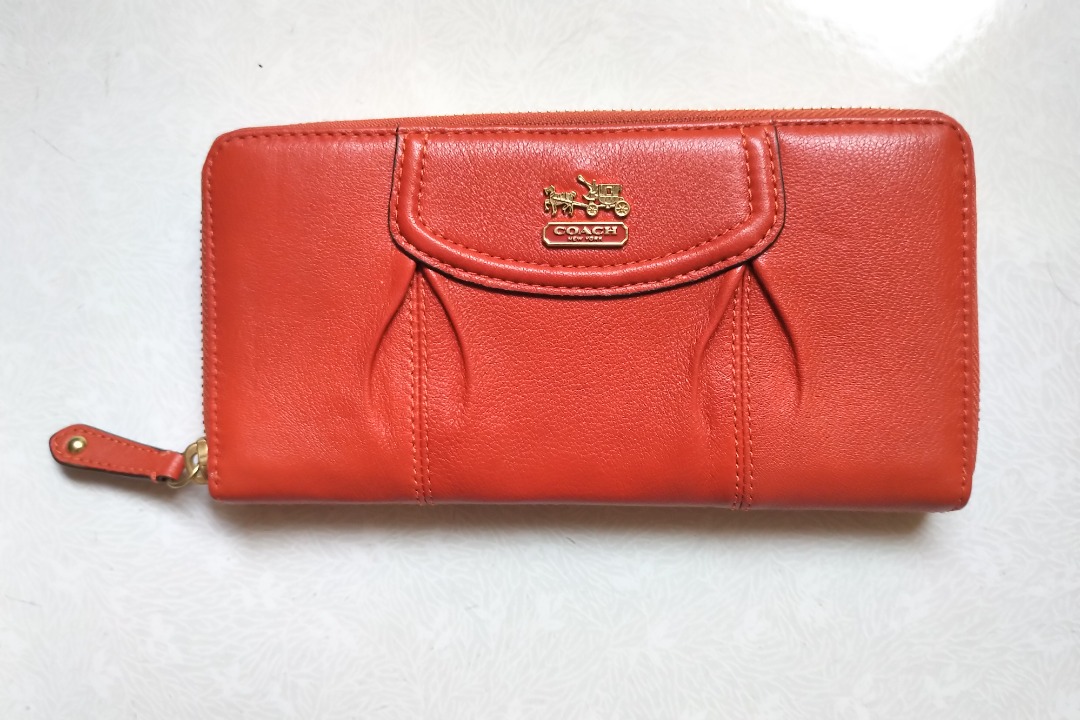 Embossed discount coach purse