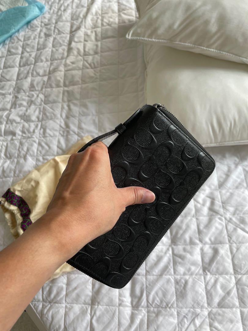 Coach mens travel wallet new arrivals