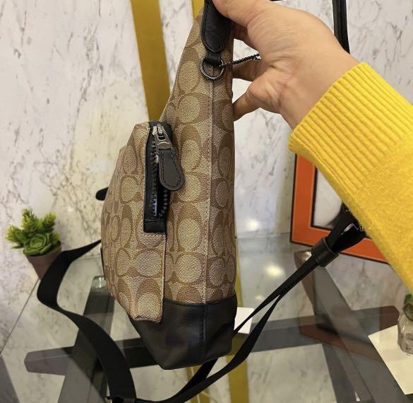 COACH RANGER POCKET MESSENGER IN SIGNATURE CANVAS TAN Luxury Bags Wallets on Carousell