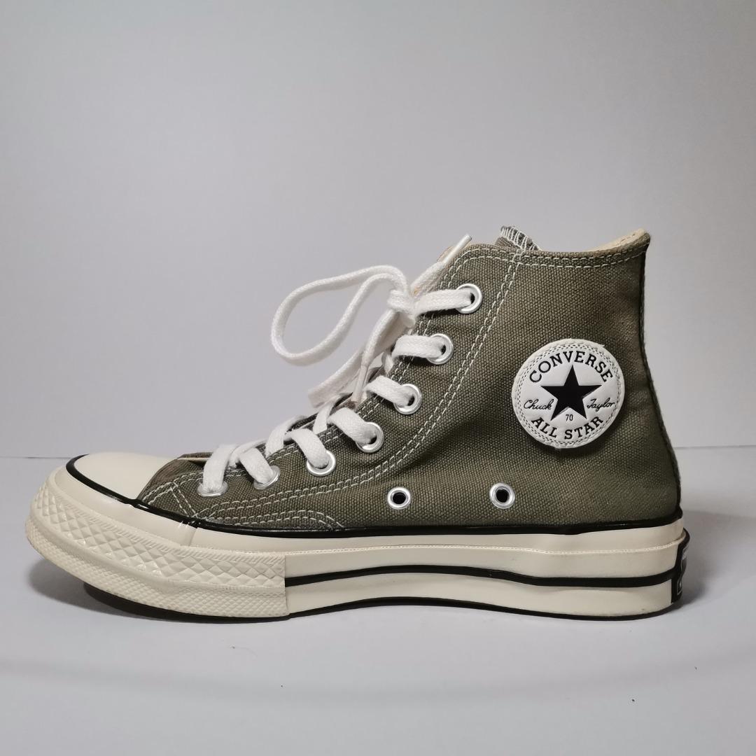 Converse Olive Green, Women's Fashion, Footwear, Sneakers on Carousell