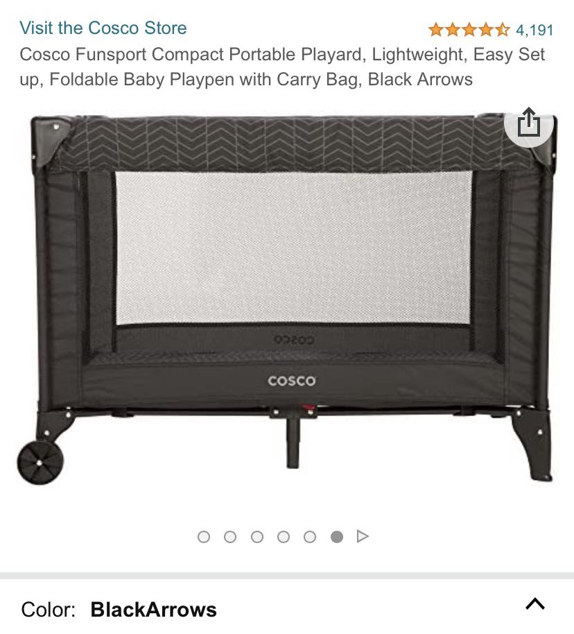 Cosco Funsport Compact Portable Playpen, Babies & Kids, Baby Nursery