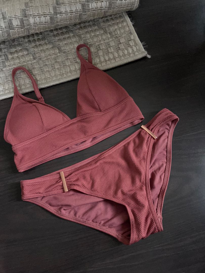 Debenhams plum bikini set, Women's Fashion, Swimwear, Bikinis